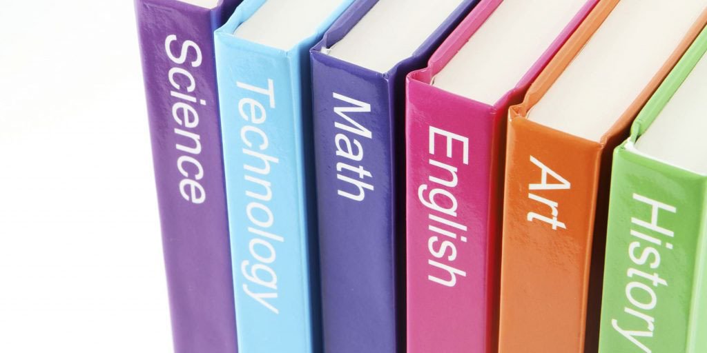 Bảng chữ cái và biểu tượng liên quan đến các môn học bằng tiếng Anh