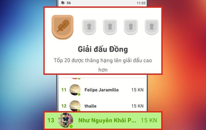 Bảng xếp hạng Duolingo thúc đẩy người dùng cạnh tranh để cải thiện trình độ tiếng Anh