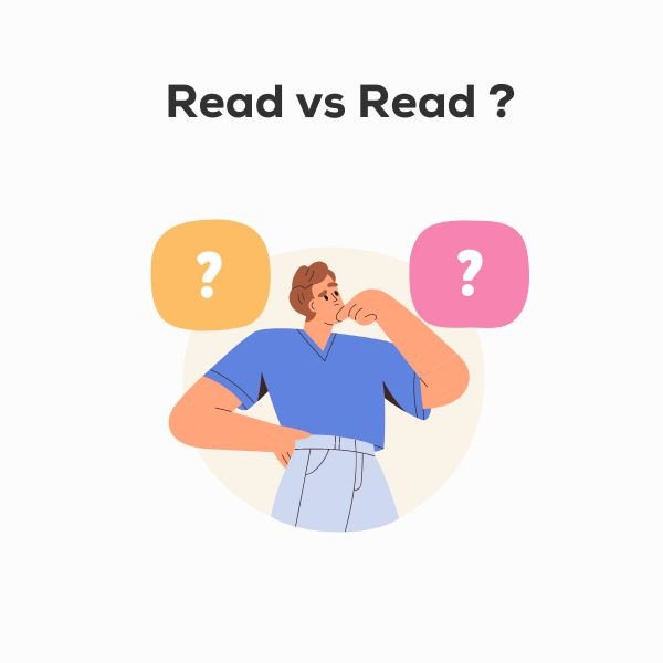 Biểu đồ minh họa các dạng của từ Read: động từ, danh từ, tính từ