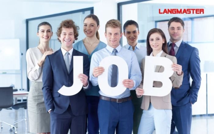 Biểu tượng các ngành nghề khác nhau minh họa từ vựng tiếng Anh về nghề nghiệp