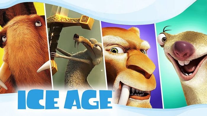 Bộ ba Manny, Sid và Diego trong phim hoạt hình tiếng Anh Ice Age