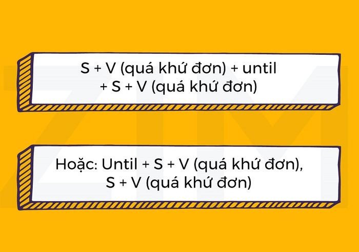 Các cấu trúc Until phổ biến