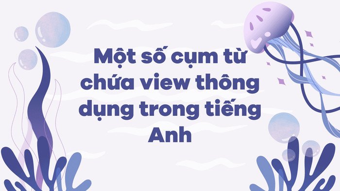 Các cụm từ thường dùng chứa 'view' trong tiếng Anh