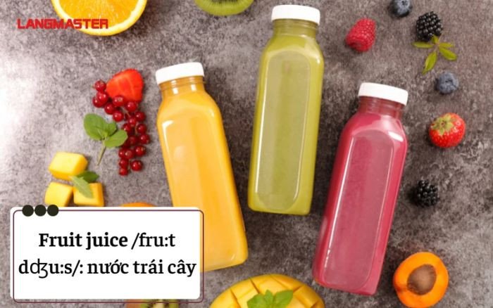 Các loại đồ uống không cồn phong phú trong tiếng Anh