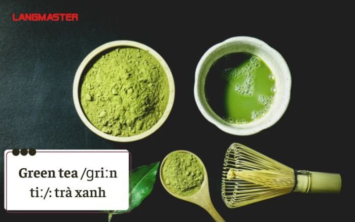 Các loại trà và từ vựng tiếng Anh tương ứng