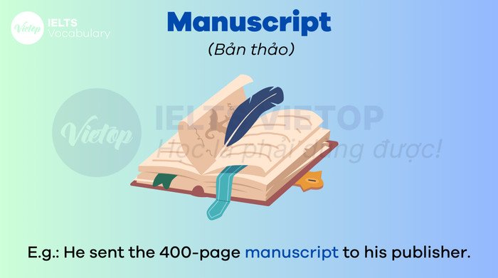 Các tác phẩm nghệ thuật và sách, gợi mở thế giới từ vựng tiếng Anh B2 về nghệ thuật và văn học.