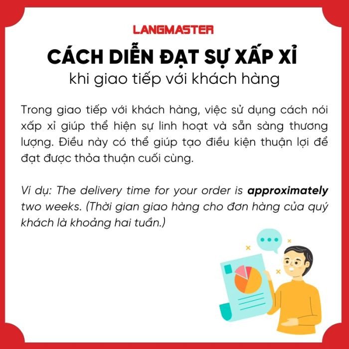 Cách dùng từ gần đúng khi nói chuyện với khách hàng