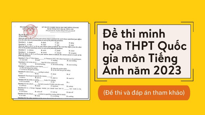 Cấu trúc đề thi Tiếng Anh THPT Quốc Gia chi tiết