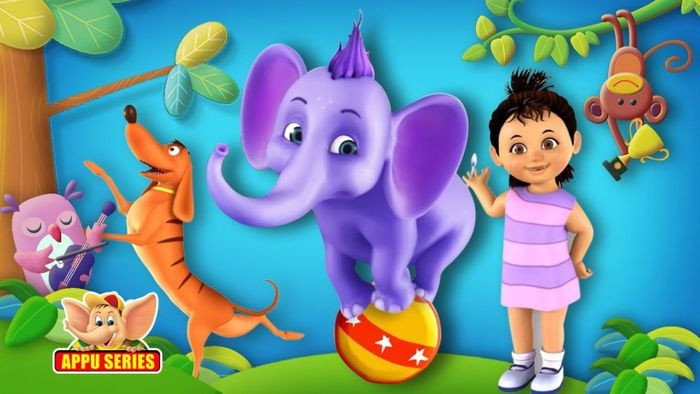 Chú voi Appu đáng yêu trong Appu Series dạy tiếng Anh cho trẻ