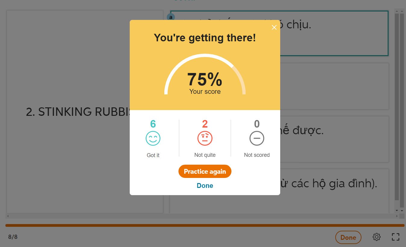 Collocations chủ đề rác thải