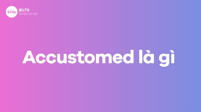 Định nghĩa Accustomed là gì trong tiếng Anh, từ vựng Accustomed