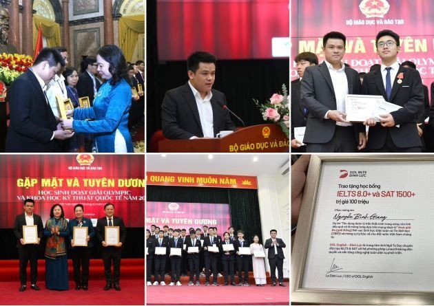 Giám đốc điều hành DOL English quận 7 tại sự kiện vinh danh