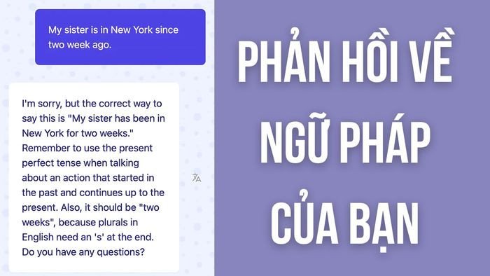 Gliglish AI hỗ trợ người học sửa lỗi ngữ pháp tiếng Anh hiệu quả