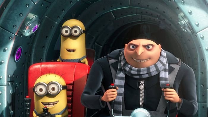 Gru và các Minions trong phim hoạt hình tiếng Anh Despicable Me