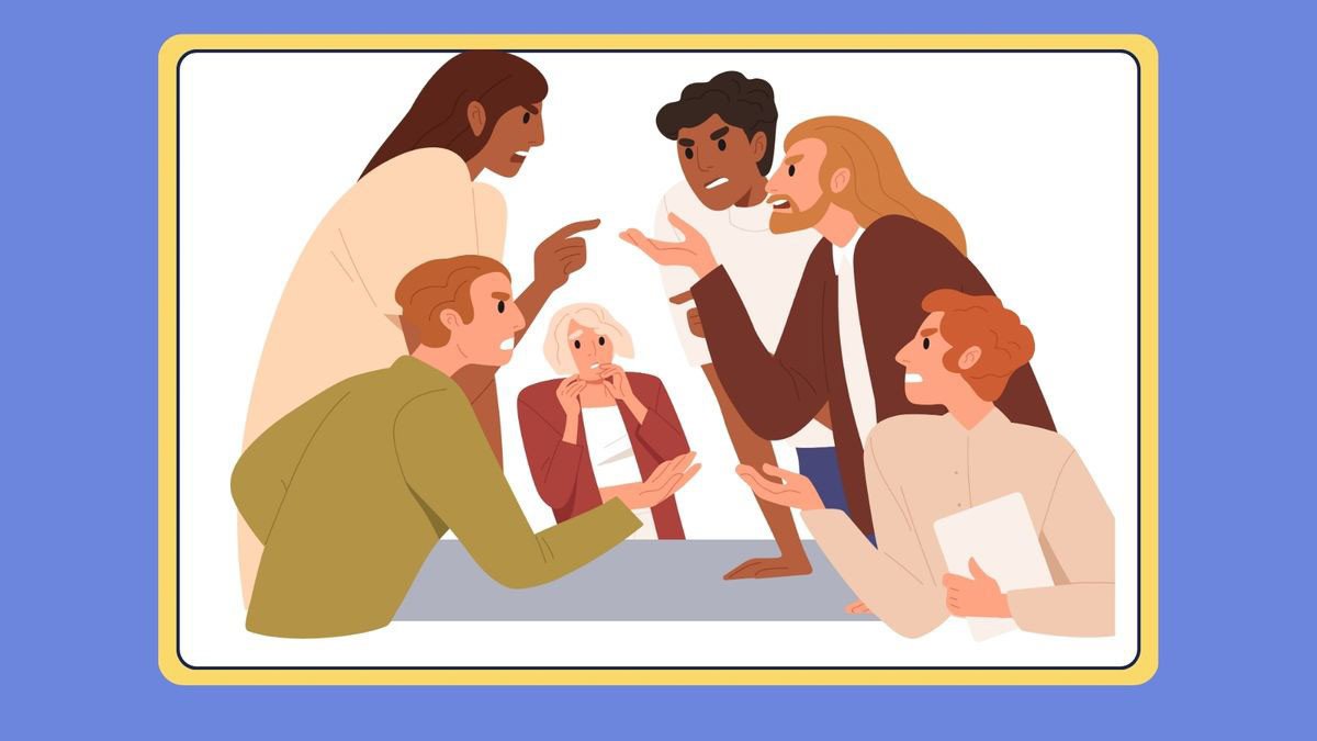 Hai người trò chuyện, minh họa tình huống thực tế áp dụng thành ngữ Let sleeping dogs lie.