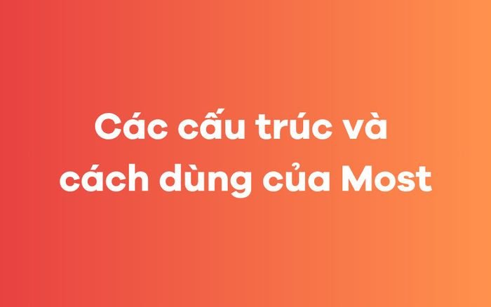 Hình ảnh biểu diễn các cách sử dụng của Most trong ngữ cảnh tiếng Anh