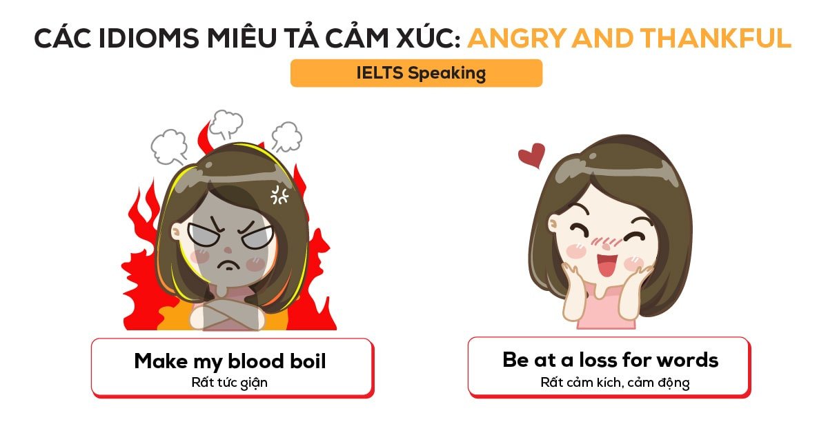 Học thành ngữ tiếng Anh hiệu quả để diễn tả cảm xúc tự nhiên