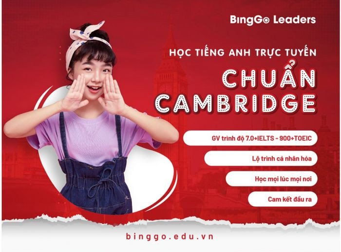 Học tiếng Anh cho trẻ em tại BingGo Leaders