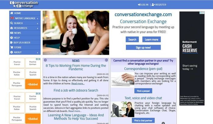 Học tiếng Anh thông qua trò chuyện với người nước ngoài qua ứng dụng Conversation Exchange
