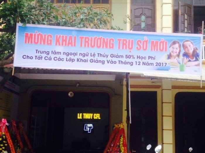 Học viên tại Trung tâm Tiếng Anh Lệ Thủy CFL Quảng Bình