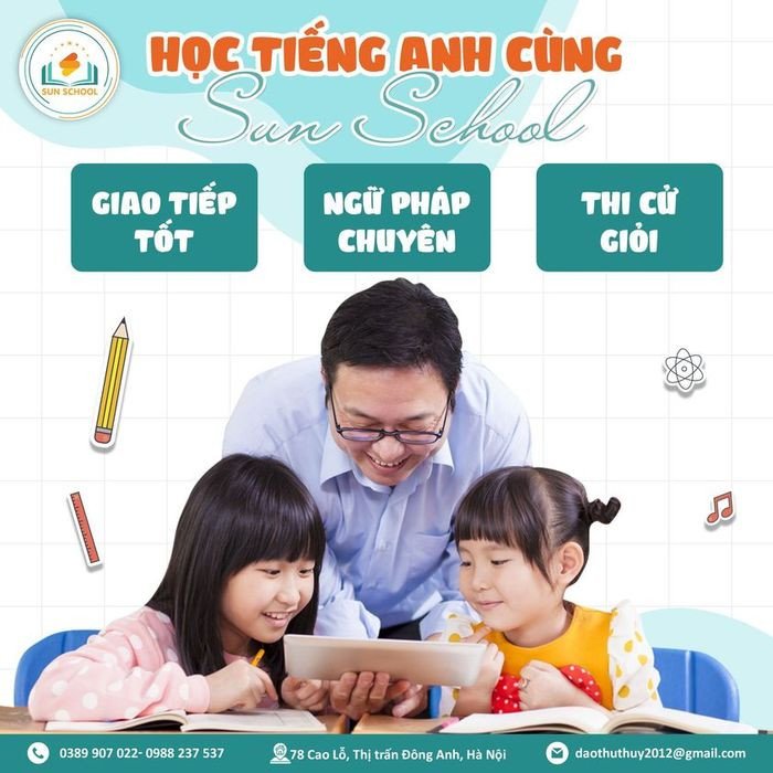 Học viên tiểu học tích cực học tiếng Anh ở Đông Anh