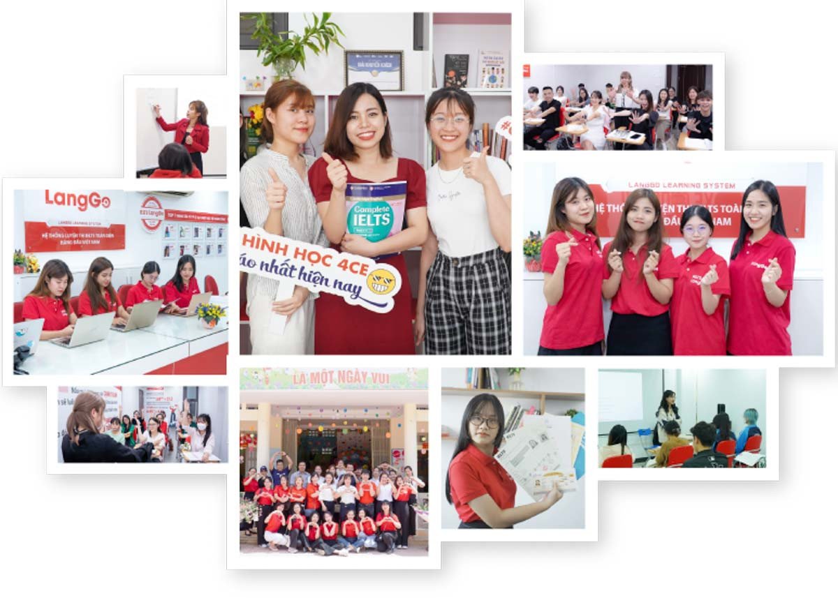 Học viên tương tác trong khóa luyện thi IELTS cấp tốc LangGo