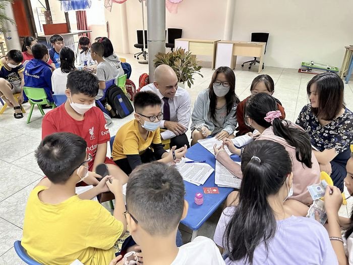 Không gian lớp học tiếng Anh tại Ngoại ngữ Dương Minh