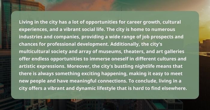 Khung cảnh đô thị nhộn nhịp vào ban đêm với ánh đèn rực rỡ, tượng trưng cho những cơ hội và trải nghiệm của cuộc sống thành thị.