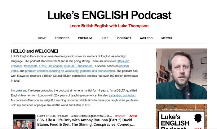 Luke's English Podcast - Kênh luyện nghe tiếng Anh giải trí và hiệu quả