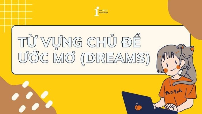 Minh họa người đang mơ ước, tượng trưng cho chủ đề từ vựng về ước mơ