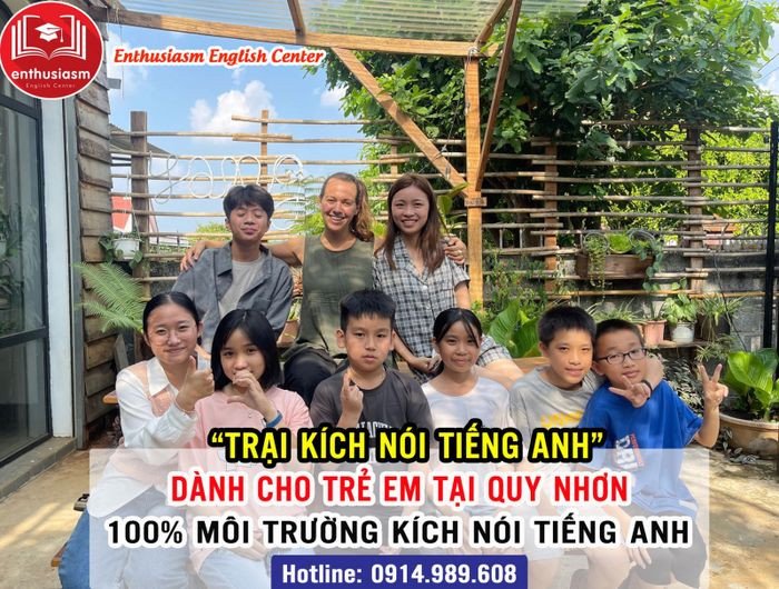 Môi trường học tiếng Anh năng động tại trung tâm Sôi Động Quy Nhơn.