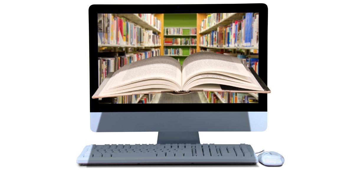 Một người đang đọc sách trên máy tính bảng, minh họa chủ đề đọc sách trong IELTS Writing Task 2