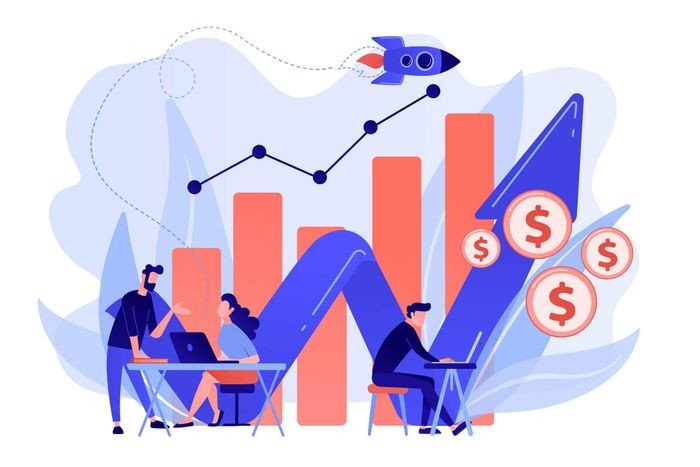 Một nhân viên kinh doanh tương tác với khách hàng, minh họa bản chất công việc và tầm quan trọng của từ vựng tiếng Anh chuyên nghiệp.