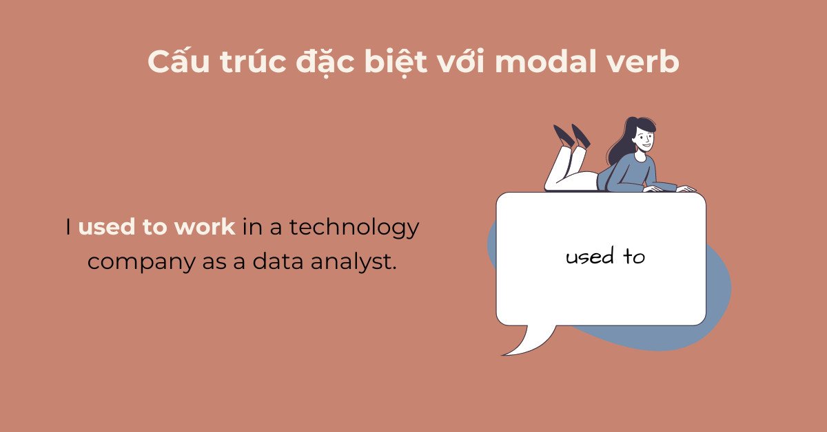 Người đang suy nghĩ về cấu trúc động từ khuyết thiếu