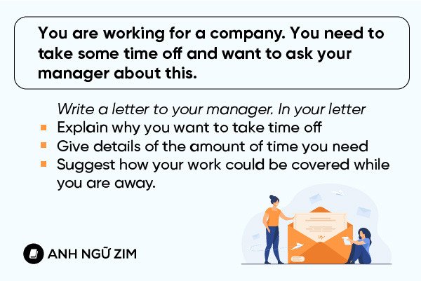 Người viết thư bán trang trọng trong IELTS General Writing Task 1