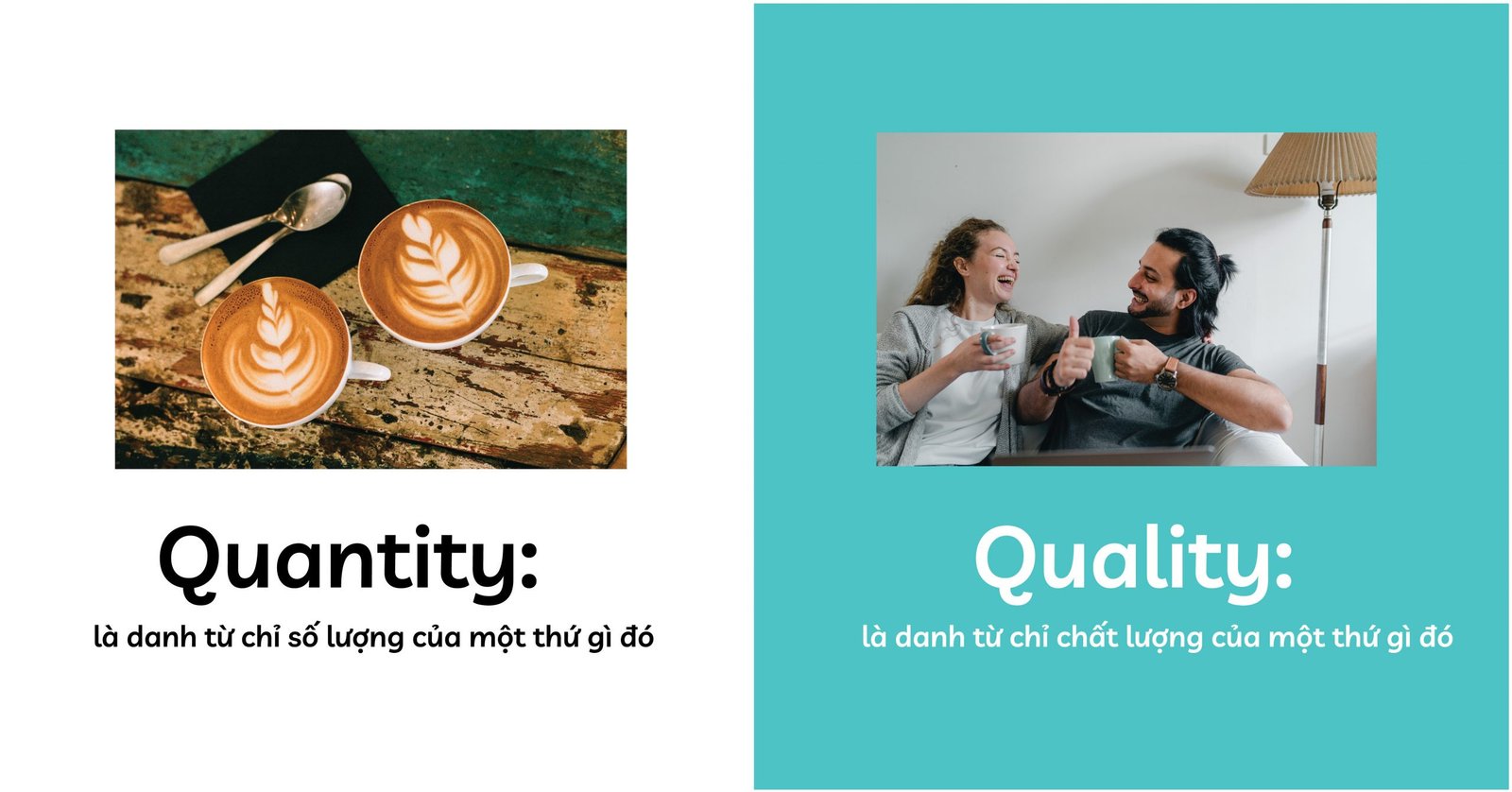 Phân biệt danh từ dễ nhầm lẫn Quantity và Quality
