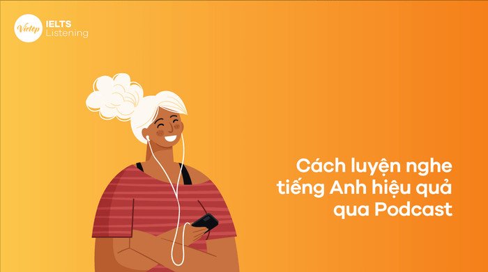 Sơ đồ các bước luyện nghe tiếng Anh hiệu quả bằng Podcast