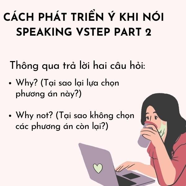Sơ đồ cách phát triển ý cho bài nói VSTEP Speaking Part 2 hiệu quả