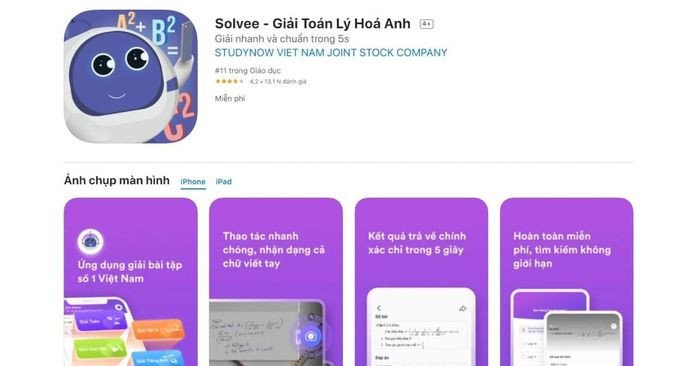 Solvee sử dụng công nghệ AI để giải bài tập tiếng Anh từ ảnh chụp