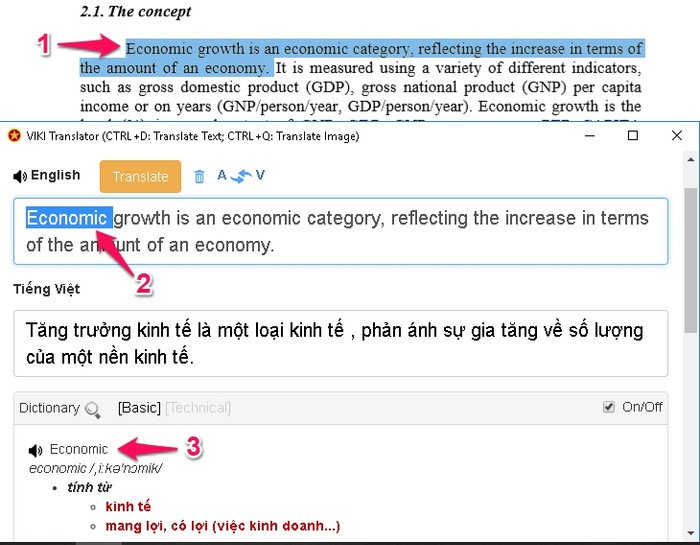 Sử dụng VIKI Translator để chuyển đổi file PDF tiếng Anh sang tiếng Việt hiệu quả.