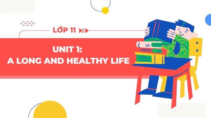 Tiếng Anh lớp 11 Unit 1 sách Global Success, minh họa kiến thức về cuộc sống khỏe mạnh