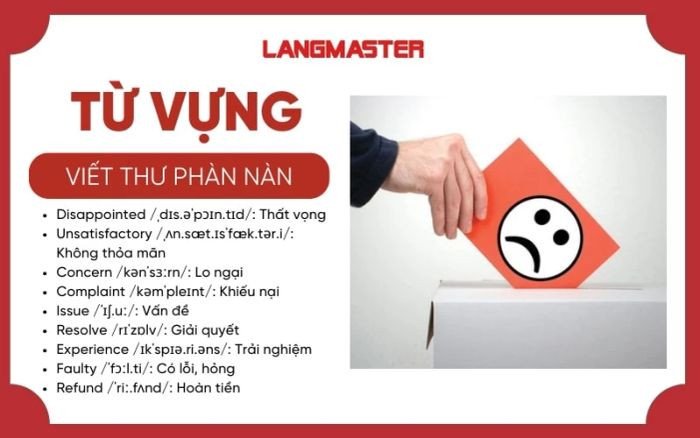 Từ vựng cần thiết để viết thư phàn nàn tiếng Anh hiệu quả