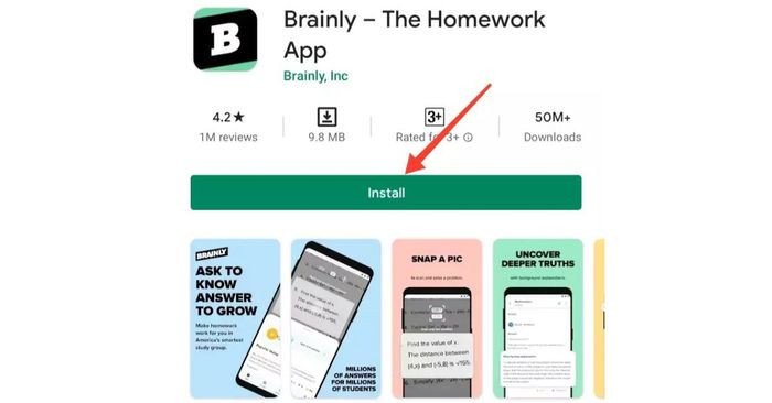 Ứng dụng Brainly với tính năng hỏi đáp cộng đồng trực tuyến