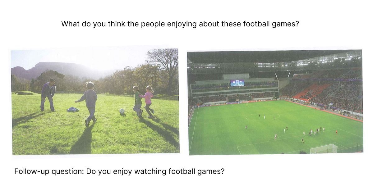 Vận dụng vào bài mẫu FCE Speaking Part 2