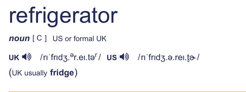Ví dụ tra từ điển Cambridge để nắm vững cách phát âm và phiên âm IPA
