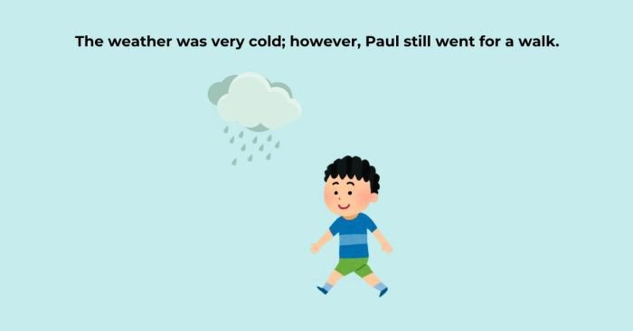 Ví dụ về cách sử dụng từ However để diễn tả sự đối lập