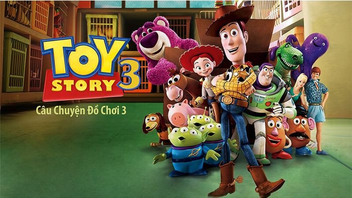 Woody và Buzz Lightyear trong phim hoạt hình tiếng Anh Toy Story 3